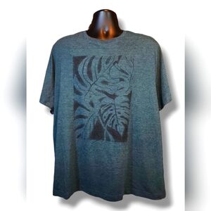 EUC Men's XXL BANANA REPUBLIC Graphic Tee T-Shirt Monstera Leaf Leaves Green